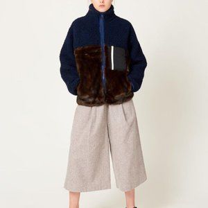 Sandy Liang Cosmic Fleece Fur Jacket